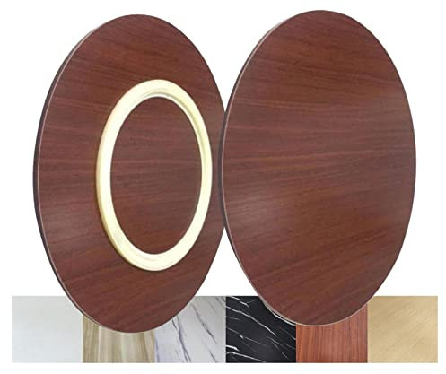 LIGUOYI Rond Plateau Tournant en Bois Diamètre 70cm 80cm 90cm, 360° Plateau Rotatif D'affichage, Plateau De Table Rond Plateau De Service, Plaque Tournante De Cuisine, Plateau Fromage