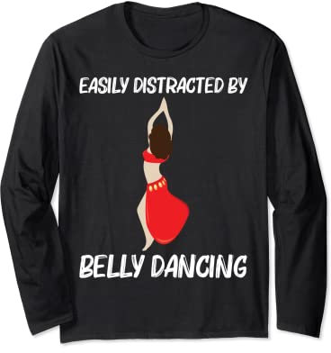 Cooler Bauchtanz für Männer und Frauen, schimmernde Tänzerin, sinnlicher Tanz Langarmshirt
