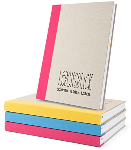LEBENSBLICK Lebensplaner undatiert - Journal, Jahres-Kalender und Notizbuch für Life Coaching, Mindset und deine Persönlichkeitsentwicklung - A5 (neu: Hardcover pink)