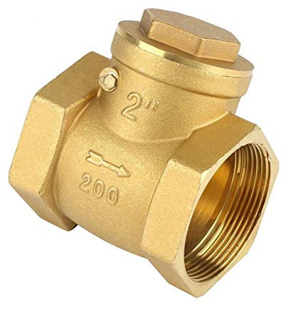 TRENTSNOOK Vanne électrique DN50 Filetage Femelle en Laiton Balançoire Anti-Retour Clapet anti-232PSI éviter Que l'eau Refoulement