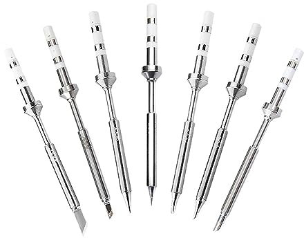 NORAZE TS100 TS101 Lötspitze bleifrei B2 BC2 C4 D24 KI KU Ersatz-Bitkopf for elektrische Eisenspitze (Color : Silver 1pcs, Size : TS-BC2)