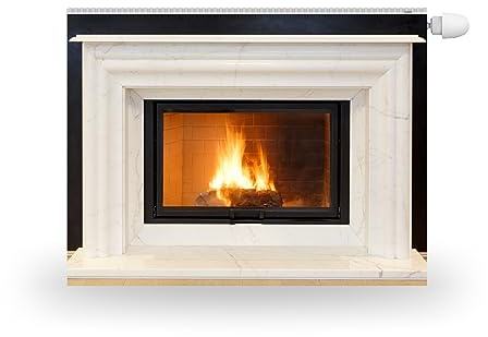 HUBDECO Magnetische Heizkörperverkleidung - 100x60 cm - Magnet Heizkörperabdeckung - Motiv Kamin 2 - Wasserdicht Erhöhte Abriebfestigkeit Paneel-Heizkörperabdeckung