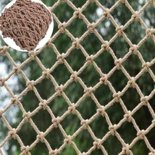 KACQIYT Kinder Sicherheitsnetz,Kletternetz,Treppe Balkon Fallschutznetz Trennwand Deckennetz Spielplatz Schutznetze Hindernisschutz Gartenzaunnetz Dekoratives Hanfseilnetz innen und außen