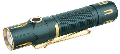 OLIGHT Warrior 3S Taktische Taschenlampe 2300 Lumen, Extrem Helle mit 5 Modi, USB Aufladbar mit Abstandssensor IPX8 wasserdicht für Camping Wandern Survival und Suche (Elf Blau)