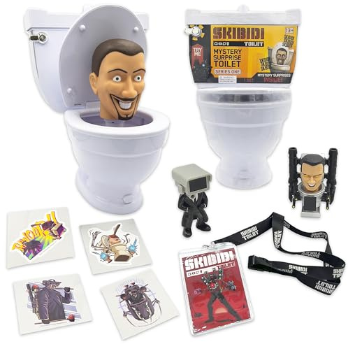 Skibidi Toilet Mystery Toilet Mystery Toilet with Surprise Toys to Discover inside, Officially Licensed Merch