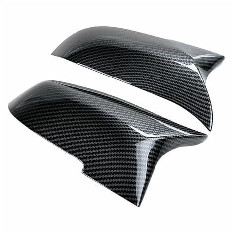 Auto Spiegelkappen Für F01 F10 F11 F18 LCI 2014 Carbon Side Spiegel Abdeckung 1 Paar Für M5 Stil Rück Seite Flügel Spiegel Abdeckung Kappe Rückspiegel Abdeckung(Carbon Fiber)