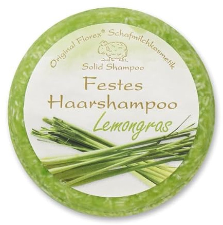 Florex Schafmilch Festes Haarshampoo Lemongras Naturprodukte 58g Florex Haarwaschseife festes Shampoo tägliche Haarwäsche