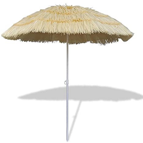 CFODOJ Haus und Garten, Rasen und Garten, Outdoor-Wohnen, Sonnenschirme und Sonnenschirme, neigbarer Strandschirm, Hawaii-Stil