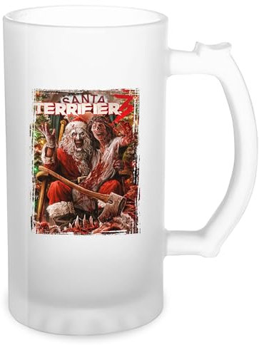 GR8Shop Halloween Horror Terrifier Transparent Beer Mug Stein 500ml