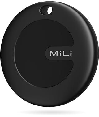 MiTag Smart Tracker Tag, Localizzatore Bluetooth Compatibile con Trova dispositivo (Solo Android), Trova Oggetti e Chiavi/Bagagli/Valigie/Zaini, Portafogli/Batteria Sostituibile, 1 Pack (Nero-1Pack)