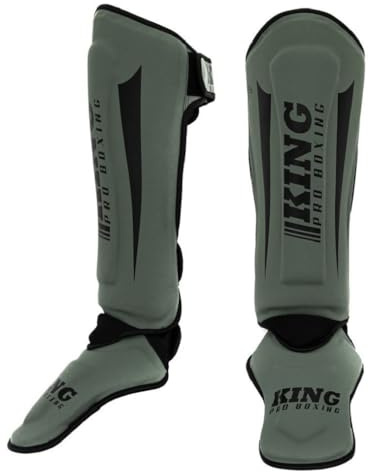 KING Pro Boxing Schienbeinschoner REVO 5 Grün/Schwarz - Muay Thai MMA Kickboxen Schienbeinschützer für Kickboxen & Thaiboxen