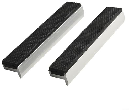 Magnetische Schutzbacken für alle Metall-Schraubstock-Aluminiumabdeckungen zum sicheren Spannen von Holz, Kunststoff und Metall (15,2 cm)
