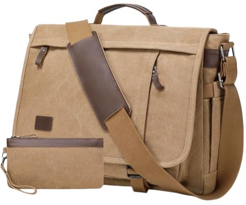 17.3 Inch Messenger Bag for Men, 2PCS Laptop Work Bag, Briefcase for Men