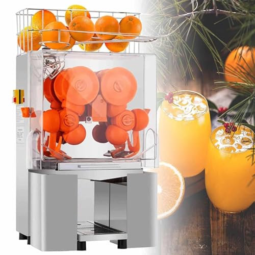 Commercial Orange Juicer Machines, 120W Automatic Slow Chewing Juice for φ40-80mm Oranges,22-30 Pieces/min, Orange Juice, Citrus, Grapefruit