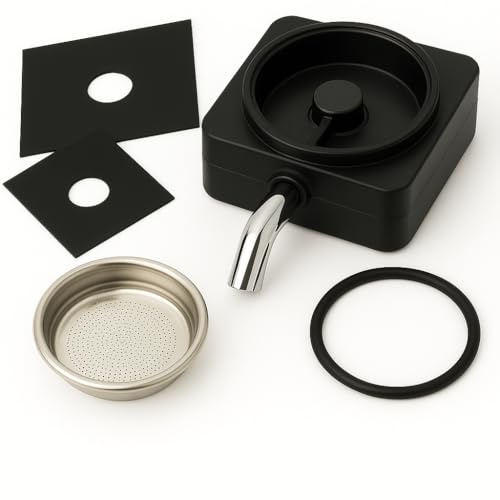 marketcaffe Kit Assistenza Completo per Didiesse Frog | Portacialda con Beccuccio + Filtro Inox + Guarnizione + 2 spessori | Manutenzione Macchina da Caffè a Cialde-