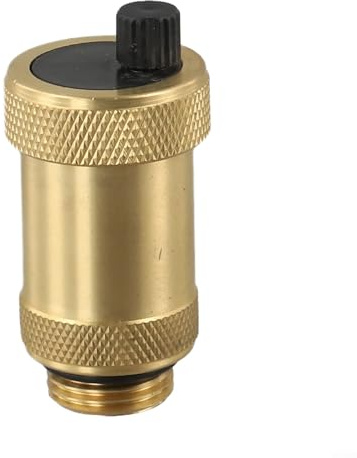 Automatisches Entlüftungsventil aus Messing für Heizungsanlagen DN10/15 1/2 3/8 Zoll mit Abschaltfunktion verchromtes Ablassventil max. Temperatur 110 °C max. Druck 10 bar (ZH-G1/2)