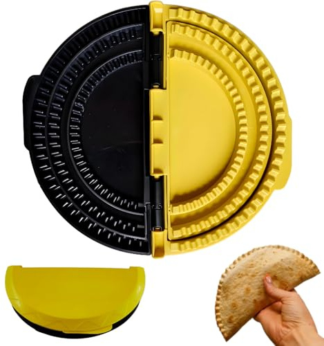 Crimpadora de tortilla y quesadilla, sellador de tortilla 3 en 1 y prensa de crimpadora de sándwich, crimpadora de tacos ajustable para empanadas, samosas y sellado de sándwiches para aperitivos