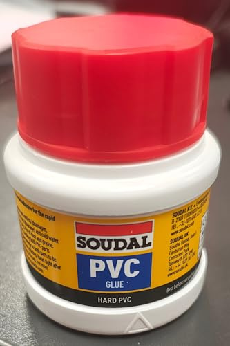Soudal PVC Glue, Hard PVC Universal Adhesive, Rapid Bonding, Ready to Use