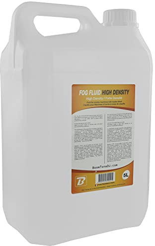 Liquide pour machine à fumée, Fog Fluid High Density pour machine à fumée 5L, haute densité, biodégradable, non toxique , BoomToneDJ