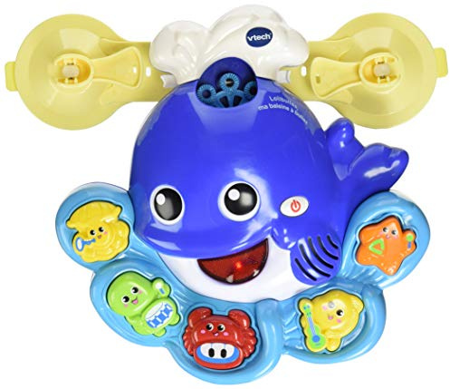 VTech Lolibulles, Mein Wal mit Bubbles – Baby-Badespielzeug – 1/5 Jahre – Version FR