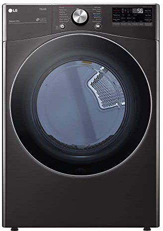 LG DLGX4201B 7.4 Cu. Ft. Black Steel Smart Front Load Gas Dryer with TurboSteam