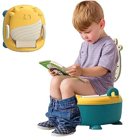 Sobebear Baby Potty Training Toilet Seat, Flip-Up Seat Lid, Cartoon Designed Potty Training Seat, Easy to Clean, Toilet Seat for Baby Above 18+ Months