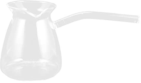 Cabilock Thickened Glass Teapot for Brewing Tea Heat-Resistant Design for Making Turkish Coffee at Home