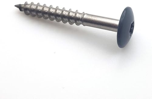 Vis pour panneaux de façade 4,8x38 mm RAL 7016 Gris anthracite Inox A2 par 100