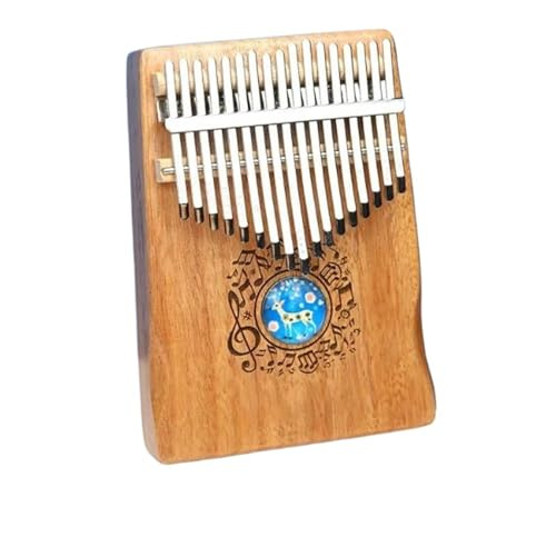 Kalimba Instrument Blume Acryl Kalimba 17 Tasten Professionelles Holzinstrument Kleines Musikzubehör Instrumente Musikgeschenke(C)