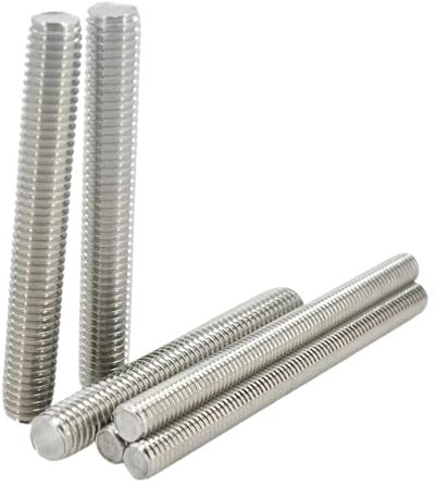 WGX123 M3 M4 M5 M6 Vollgewindestange Vollmetrische Gewindestangen Schrauben 304 Edelstahl Bolzenbolzenlänge 20 mm 60 mm 150 mm 200 mm 500 mm(150mm (2Pcs),M6)