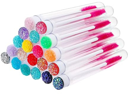 DECORNIJIA 20-Delars Set Med Ögonfransborstar Mascaratub Ögonfranstub Ögonfransborstar Ögonfransborstar För Ögonfransförlängning Mascarastav Med Tub Mascaraborstar Tuber