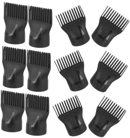 DECOMELODY 15 pezzi Becco Phon con Pettine per Asciugacapelli Ugelli Resistenti Temperatura Diffusore Aria Calda Concentrata Compatibile con Maggior Parte dei Foni e Facile Montare