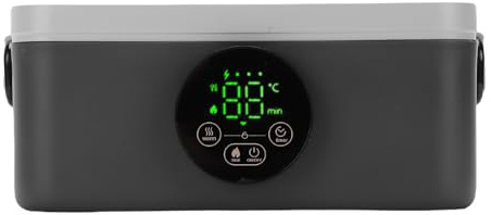 Fabater Eléctrica, con Calefacción de 40 W para Adultos, Fiambreras Portátil Autocalentable Calentador de Alimentos con Recipiente de Acero Inoxidable de 1000 Ml