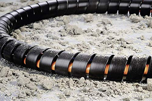 HellermannTyton 162-20100 SPF10-PP-BK Spiralschlauch Schwarz 1m