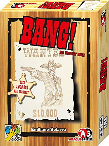 ABACUSSPIELE 69162 - Bang! 4. Edition, Western Kartenspiel, Silver, 190 x 138 x 46 mm