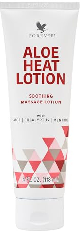 Forever Living - Aloe Heat Lotion with Menthol and Eucalyptus Fragrance, Comfort and Skin Nourishment, Vegan-Friendly Formula, 4 fl oz