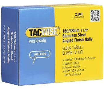 Tacwise 1223 Typ 16G / 38 mm Edelstahl-Stauchkopfnägel, 20° Abgewinkelt, 2500 Stück