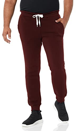 Southpole Fleece Jogger för män, Vinröd (A), XXL