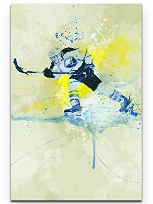 Paul Sinus Art Eishockey I 90x60cm auf Leinwand gespannt fertig zum aufhängen