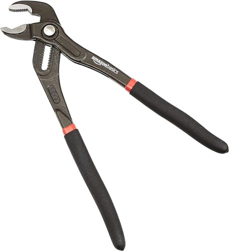 Amazon Basics Quick Release Water Pump Pliers 12 Grooved Slip Joint, Black