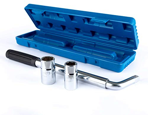 Ellis Excellence Reise-Notfall-Pannen-Multifitment (17 mm, 19 mm, 21 mm und 23 mm), ausziehbarer Teleskop-Radmutterschlüssel inkl. langlebiger Schutzhülle
