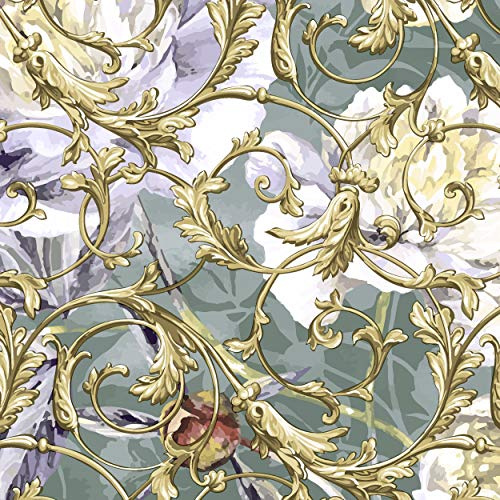 20 Lunch Servietten Pfingstrosen weiß Blumen Vintage 33 cm