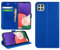 DN-Technology For Samsung Galaxy A22 5G Case Flip Folio Leather Wallet with Card Holder Book Stand Phone Cover For Samsung Galaxy A22 5G (BLUE)