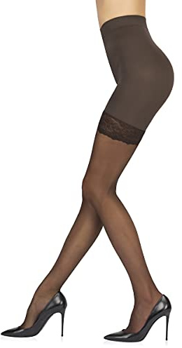 Sarah Borghi Collant Curvelle 40 Denari Donna, Calze in Lycra con Corpino Modellante Effetto Contenitivo, Made in Italy