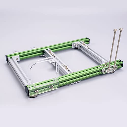 DIY Chassis Bracket Open Chassis DIY Computer Motherboard Case Rack Support Grafikkarte, PC Open Frame Test Bench, Computer Case DIY Mod Base Stand(Grünes Silber)
