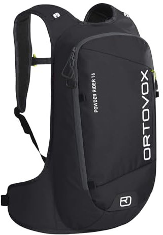 ORTOVOX Powder Rider Rucksack, Erwachsene, Unisex, Black Raven (schwarz), 16 Liter