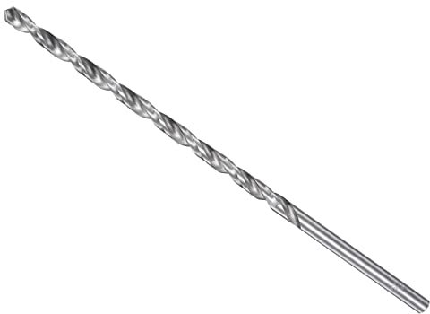 CoCud Extra Long Twist Drill Bit, 5mm Drill Diameter 160mm Length, High Speed Steel Straight Shank Jobber Drill Bit - (Applications: for Wood Malleable Iron Aluminum Plastic), 1-Piece