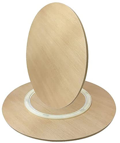 DIBAKO Plateau Rond en Bois 60cm 70cm Plateau Tournant Lazy Susan,Rotatif Plat De Service pour Dessus De Table, Tournante De Table pour Cuisine (Color : Natural Color, Size : 60cm)