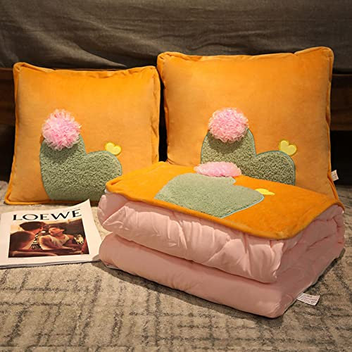 Reisekissen und Decke Set, Reisekissen und Decke Set für Flugzeuge, Waschbare Reisedecke und Kissen Set, Reisedecke, 2 in 1 Kissendecke, für Flugzeug, Auto, Camping, Büro