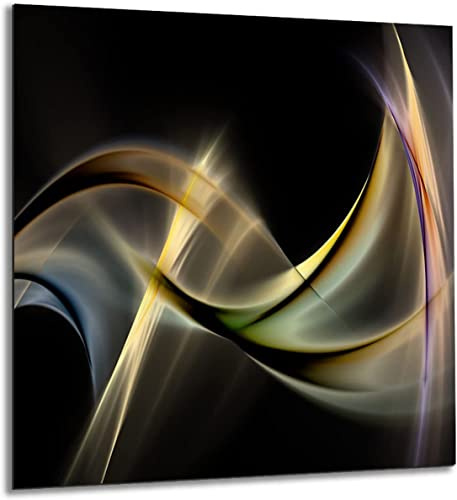 Crédence résistante à la chaleur pour cuisinières, verre trempé, dimensions 70 x 65 cm, épaisseur 4 mm, élégante et facile d'entretien, compatible avec les cuisinières à gaz, à induction et en